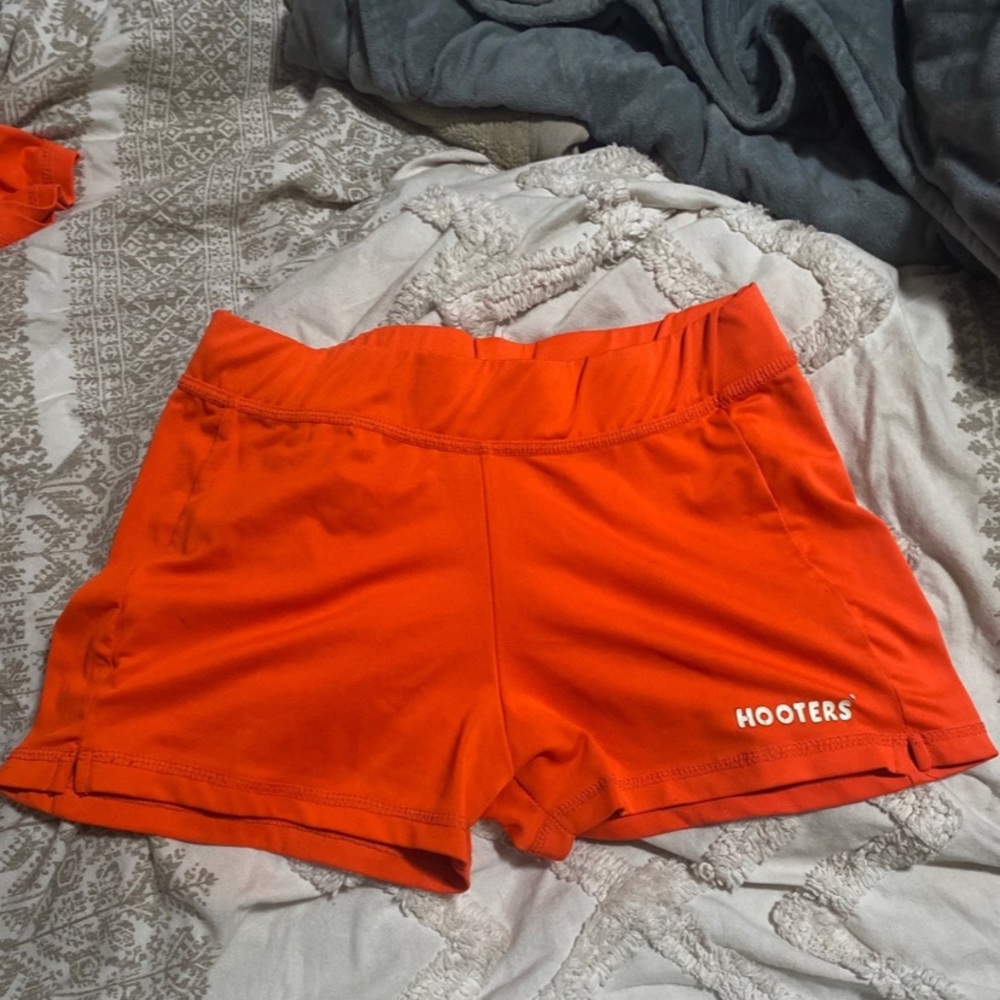 Hooters Girl Shorts - Orange uniform shorts